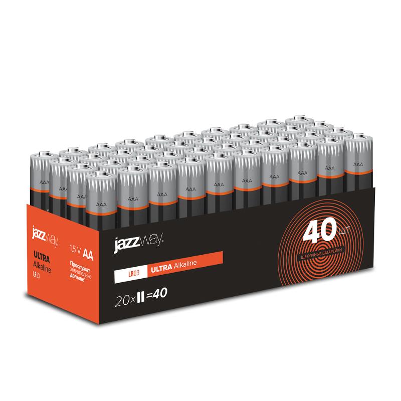 Элементы питания LR03 ULTRA Alkaline Pack-40   ПРОМО ЦЕНА | .5057579 | Jazzway — Jazzway