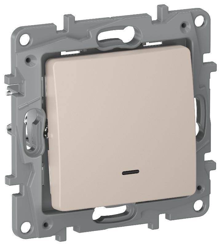 IEKETIKA Перекл. 1кл. подсв сх6L 10АХ б/к 6711151 песоч. | 6711151 | IEK — IEK (ИЭК)