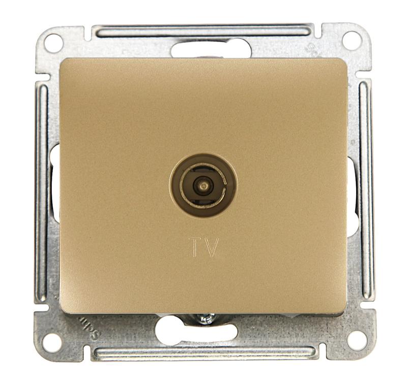 Glossa Перламутр Розетка TV, механизм | GSL000693 | SE — Systeme Electric