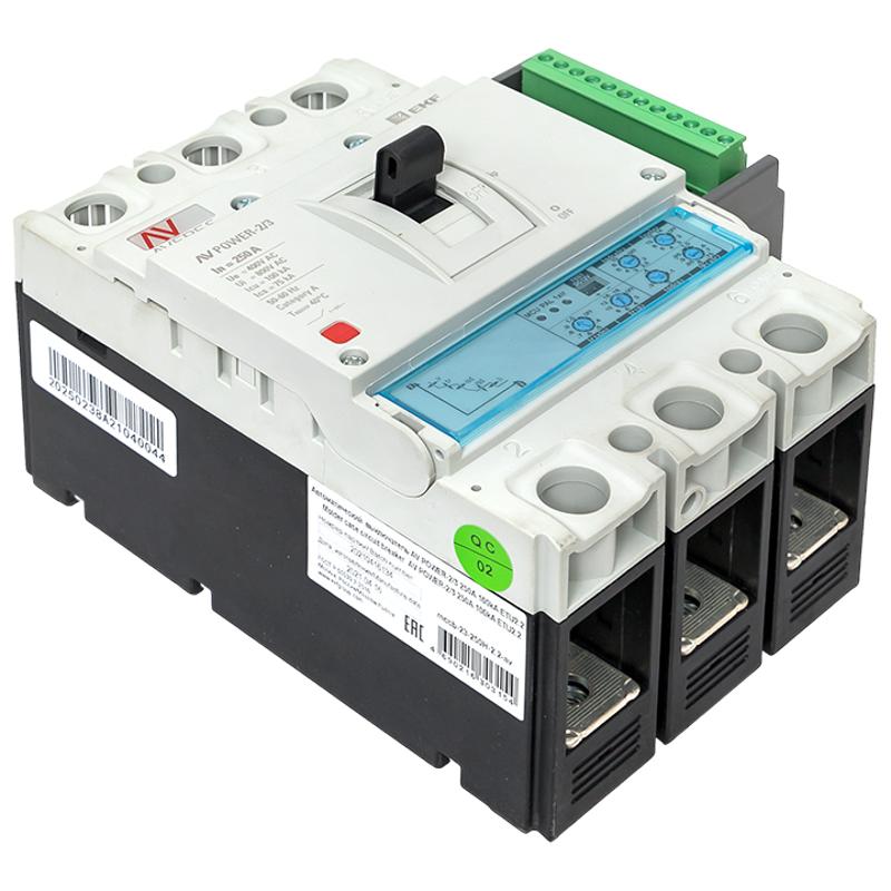 Выключатель автоматический AV POWER-2/3 250А 100kA ETU2.2 AVERES | mccb-23-250H-2.2-av | EKF — миниатюра 5