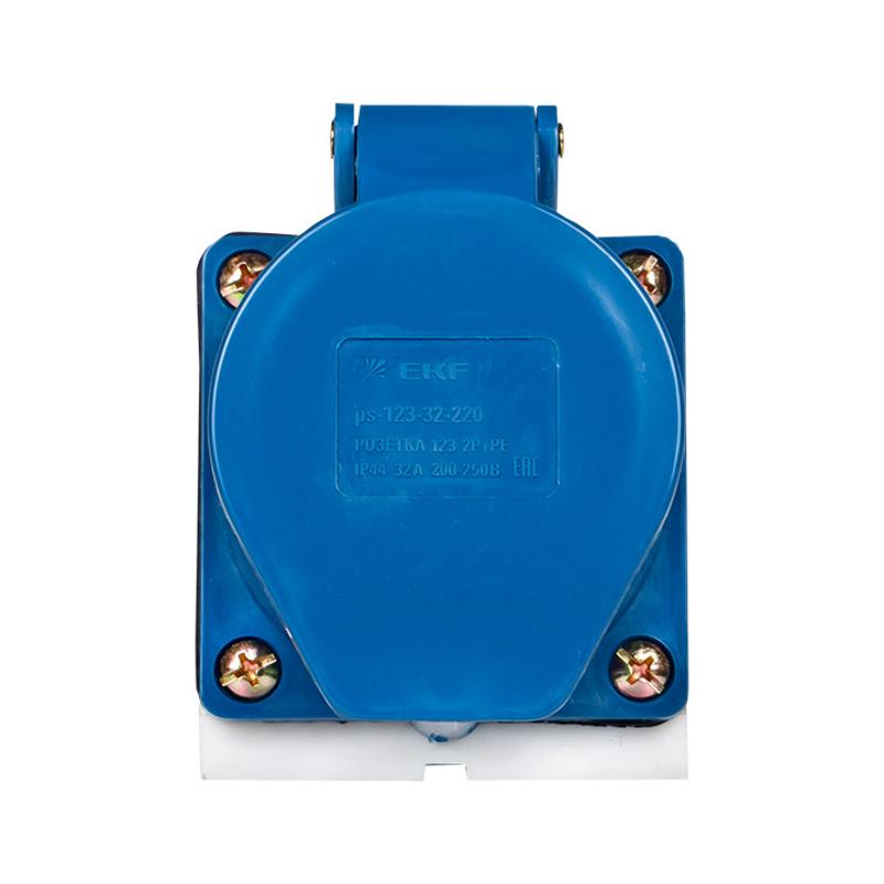 Розетка стационарная наружная 123 2Р+РЕ 32А 220В IP44 EKF PROxima | ps-123-32-220 | EKF — миниатюра 4