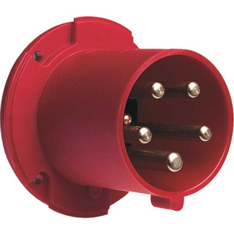 Вилка панельная с прямым фланцем 263BU6, 63A, 2P+E, IP44, 6ч | 2CMA167212R1000 | ABB — ABB