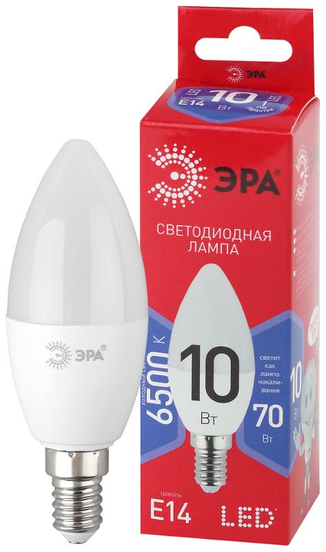 Лампа светодиодная ЭКО LED B35-10W-865-E14 R (диод, свеча, 10Вт, хол, E14) | Б0045337 | ЭРА — ЭРА (Энергия света)