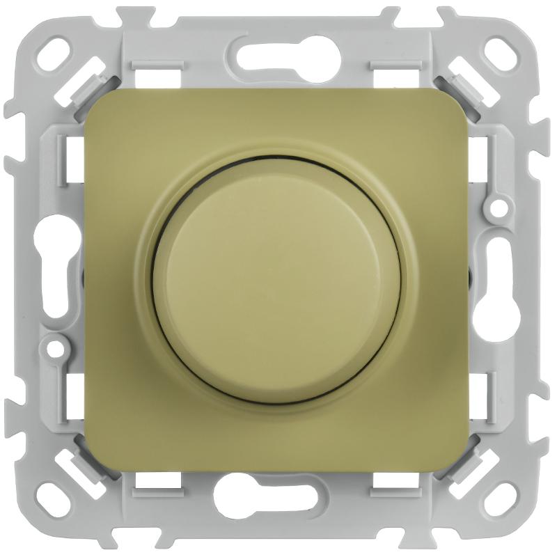 FLITE Светорегулятор проходной TRIAC (для ламп накаливания и галогеновых ламп) 550Вт СС26-5-12-ФлО оливковый | FI-D23-0550-P-K26 | IEK — миниатюра 2
