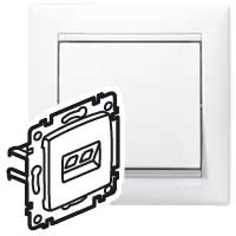 Valena Белый Розетка комп(RJ45) 1-ая 5 кат UTP | 774230 | Legrand; замена на арт. ИЭК 6942861 — Legrand
