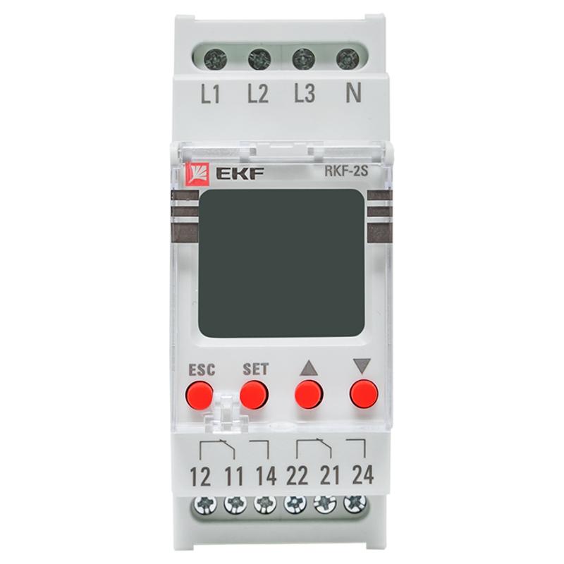 Реле контроля фаз с LCD дисплеем (с нейтралью) RKF-2S EKF PROxima | rkf-2s | EKF — миниатюра 8