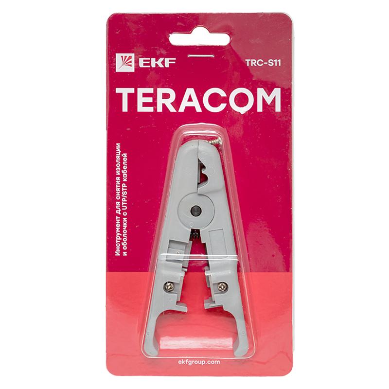 Инструмент для снятия изоляции и оболочки с UTP кабелей TERACOM TRC-S11 | TRC-S11 | EKF — миниатюра 9