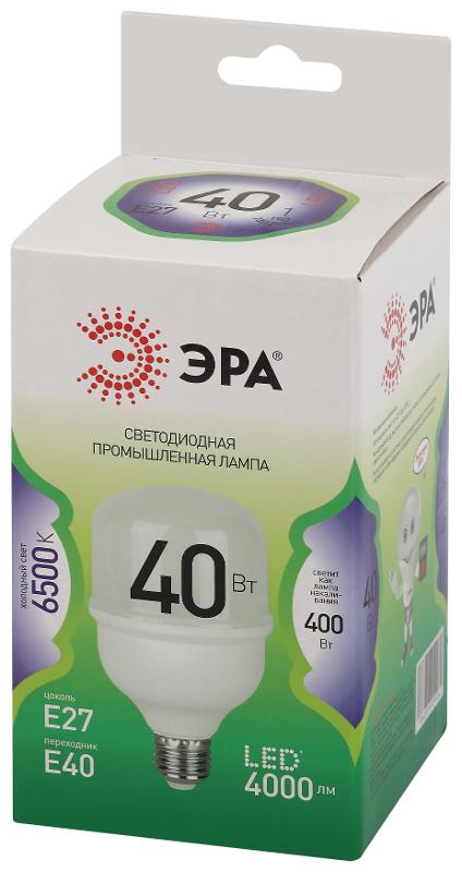 Лампа светодиодная  GREEN LINE LED POWER T80-40W-865-E27/E40 GL E27/E40 40 Вт колокол холодный свет | Б0067048 | ЭРА — миниатюра 5