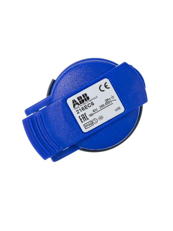 Розетка кабельная Easy&Safe 216EC6,16А,2P+E,IP44,6ч | 2CMA102003R1000 | ABB — миниатюра 2