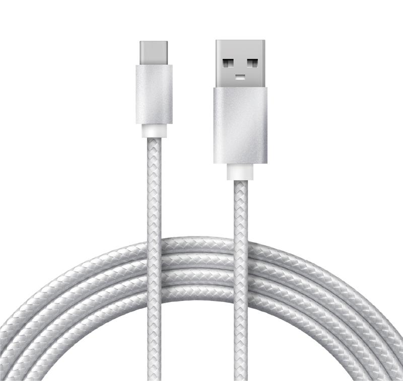 Шнур USB 3.1 type C (male)-USB 2.0 (male) в тканевой оплетке 1 м черный | 18-1884 | REXANT — фото 1 | Sento