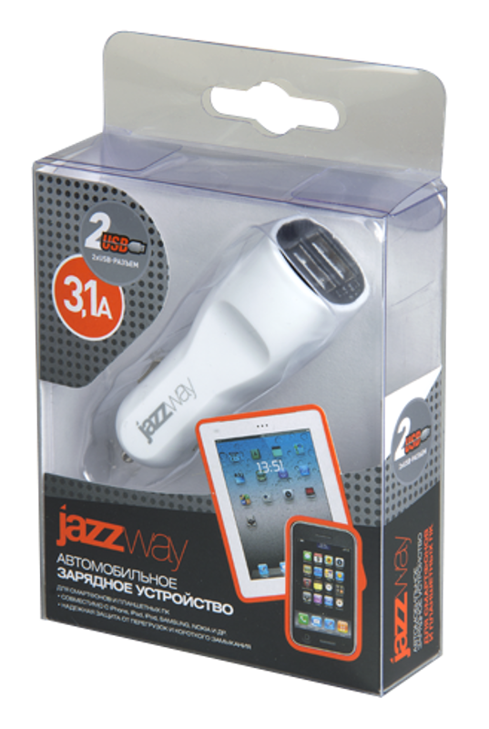 Блок питания автомобильный iP-3100USB | .1007148 | JAZZway — миниатюра 2