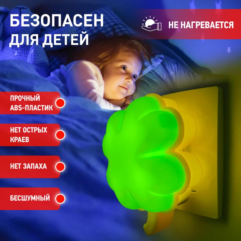 Ночник NN-606-LS 0,5Вт светодиодный зеленый | Б0019098 | ЭРА — миниатюра 5