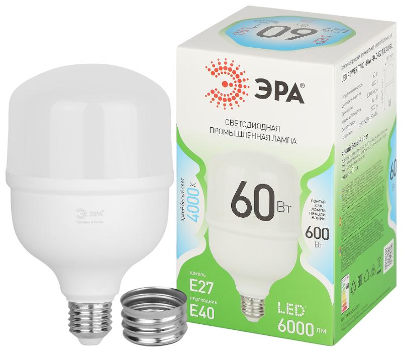 Лампа светодиодная  GREEN LINE LED POWER T100-60W-840-E27/E40 GL Е27/Е40 60 Вт колокол яркий белый свет | Б0067072 | ЭРА — миниатюра 1