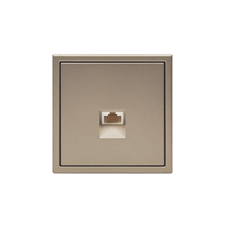 ArtGallery Шампань Розетка компьютерная RJ45, кат. 5е, механизм | GAL000583 |SE — миниатюра 5