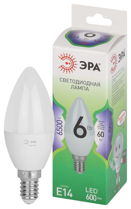 Лампа светодиодная  GREEN LINE LED B35-6W-865-E14 GL E14 6 Вт свеча холодный свет | Б0067124 | ЭРА — миниатюра 1