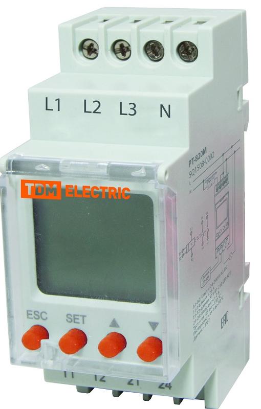 Реле температуры РТ-820M (-25+130C, 24-240В АС/DC, с датч. IP67, ЖК) | SQ1508-0002 | TDM — миниатюра 2