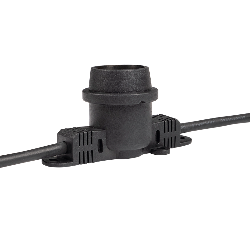 Уличная гирлянда белт-лайт PBL-S80/ L48+1.5 Black E27 (универс.крепл,без ламп) IP65 | .5040601A | Jazzway — миниатюра 1