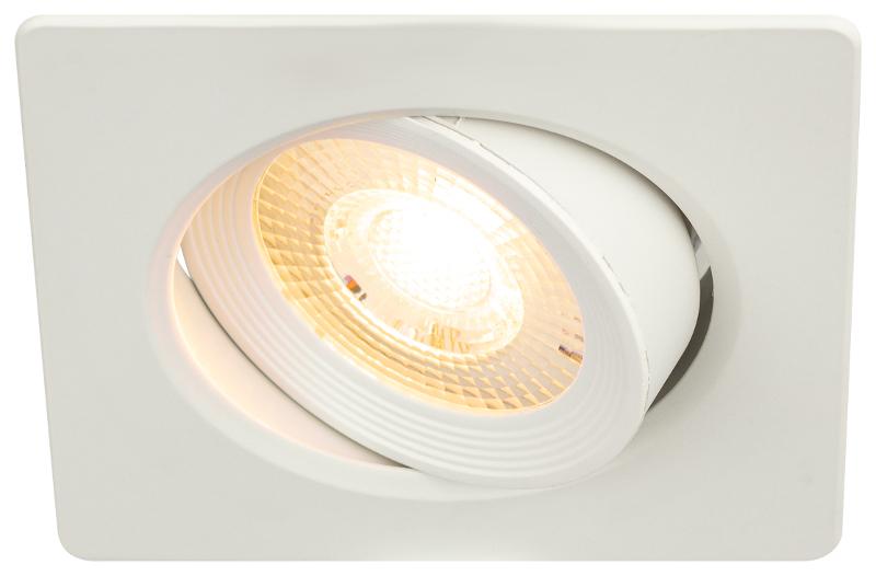 Светильник светодиодный встраиваемый KL LED 21A-5 3K WH LED квадратный поворотн. LED SMD 5W 3000K белый | Б0037034 | ЭРА — миниатюра 4