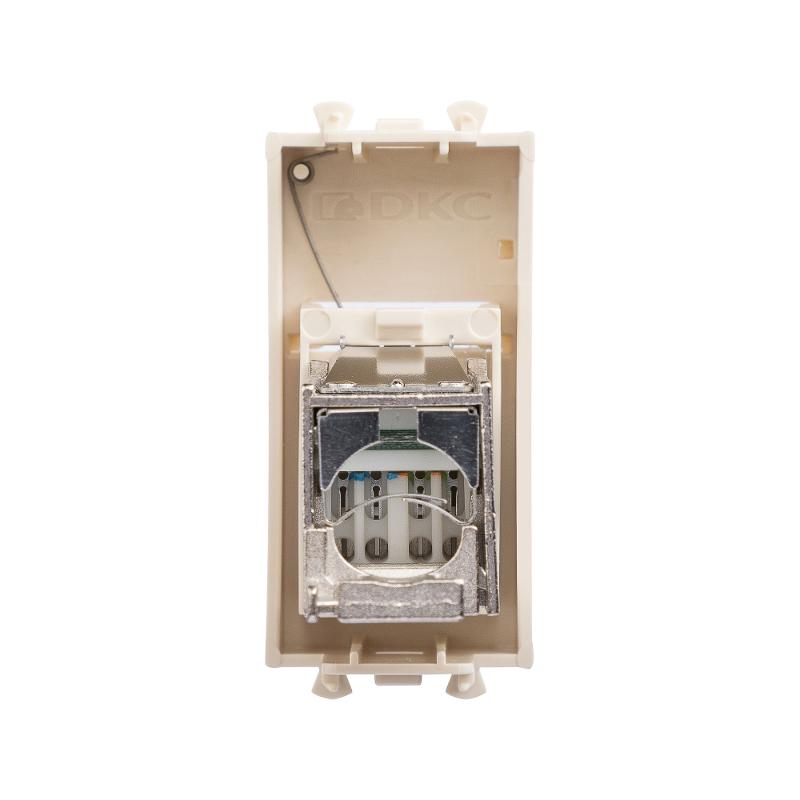 Компьютерная розетка "Ванильная дымка" "Avanti" RJ-45 модульная, кат. 6 экран, 1 мод | 4405391 | DKC — миниатюра 6
