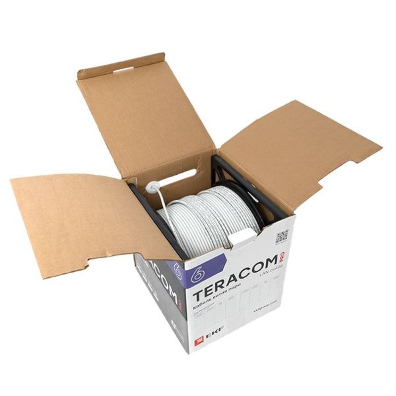Кабель витая пара TERACOM PRO CAT.6 F/UTP 4 пары solid 23AWG цвет серый упак. 305м | TRP-6FTP-04PVC-GY-IN3 | EKF — миниатюра 16