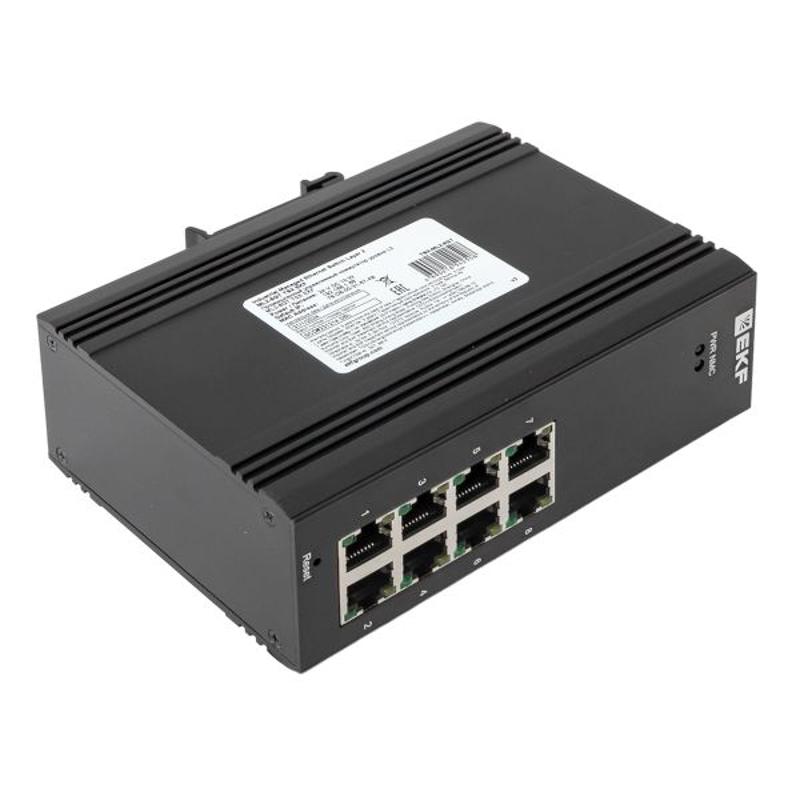 Промышленный управляемый коммутатор уровня L2 ML2-8GT, 8 портов 10/100/1000Base-T(X) RJ45, монтаж на динрейку TSX |TSX-ML2-8GT|EKF — миниатюра 20