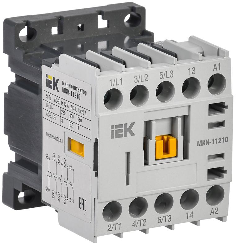 Миниконтактор МКИ-11210 12А 110В/АС3 1НО  | KMM11-012-110-10 | IEK — IEK (ИЭК)