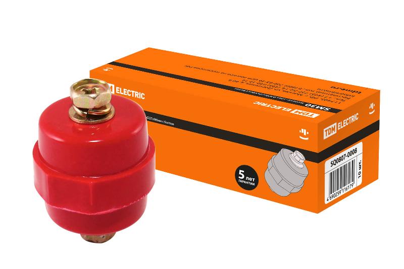 Изолятор SM30 силовой Н30хD27хМ6мм с болтом  | SQ0807-0008 | TDM — TDM ELECTRIC