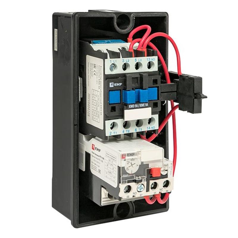 Пускатель в корпусе КМЭ 9А 230В с РТЭ Ir-0,63-1А IP65 EKF PROxima | ctrp-r-9-230v-0,63-1A | EKF — миниатюра 17