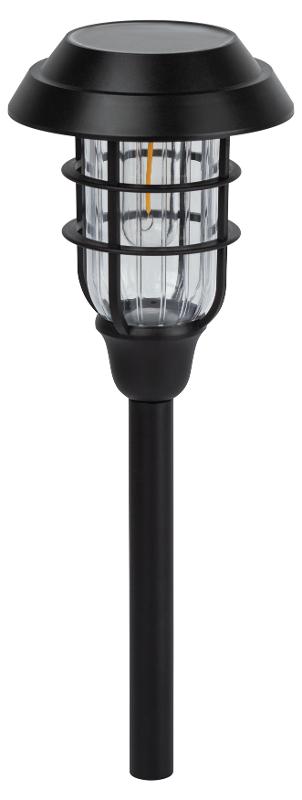 Садовый светильник Лофт на солнечной батарее ERASS12-03 1LED, 11*11*45 см | Б0057652 | ЭРА — миниатюра 1