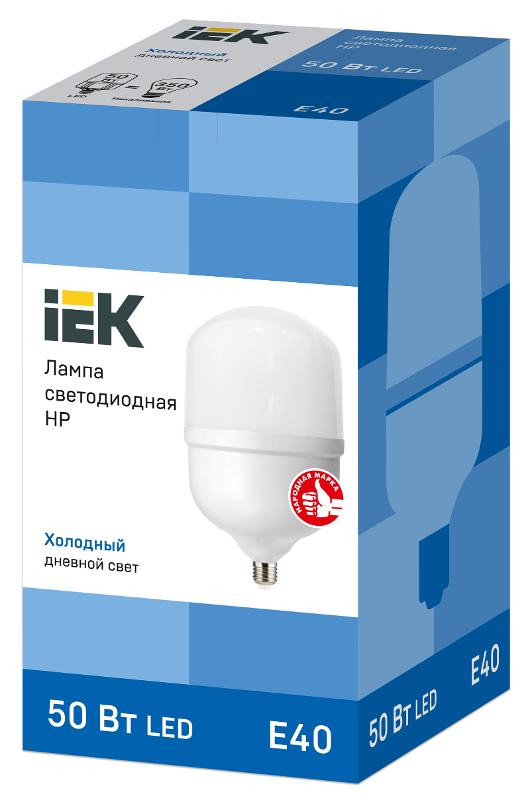 Лампа светодиодная промышленная LED 50Вт Е40 230В 6500К HP | LLE-HP-50-230-65-E40 | IEK — миниатюра 3