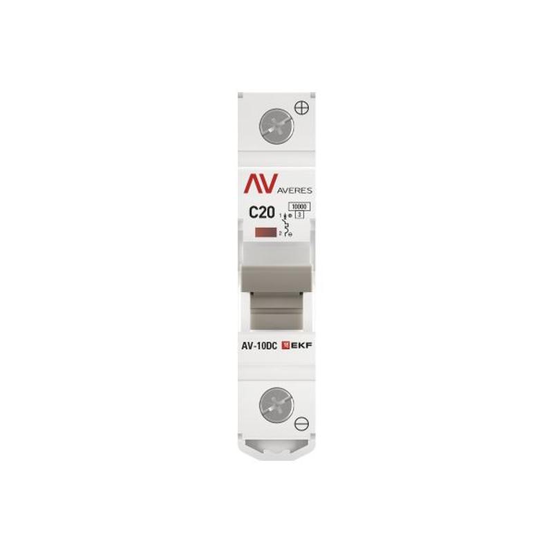 Выключатель автоматический AV-10 DC 1P 20A (C) 10kA  AVERES |mcb10-DC-1-20C-av| EKF — миниатюра 9