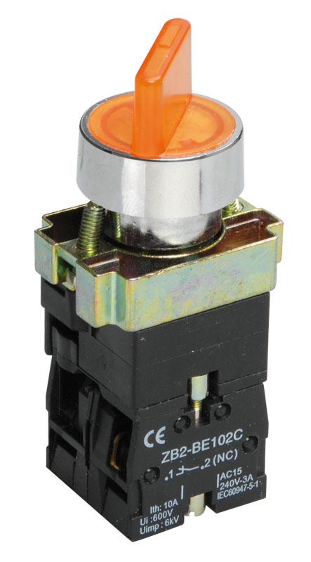 Переключатель LAY5-BK2565 2 положения желтый  | BSW90-BK-2-K05 | IEK — IEK (ИЭК)