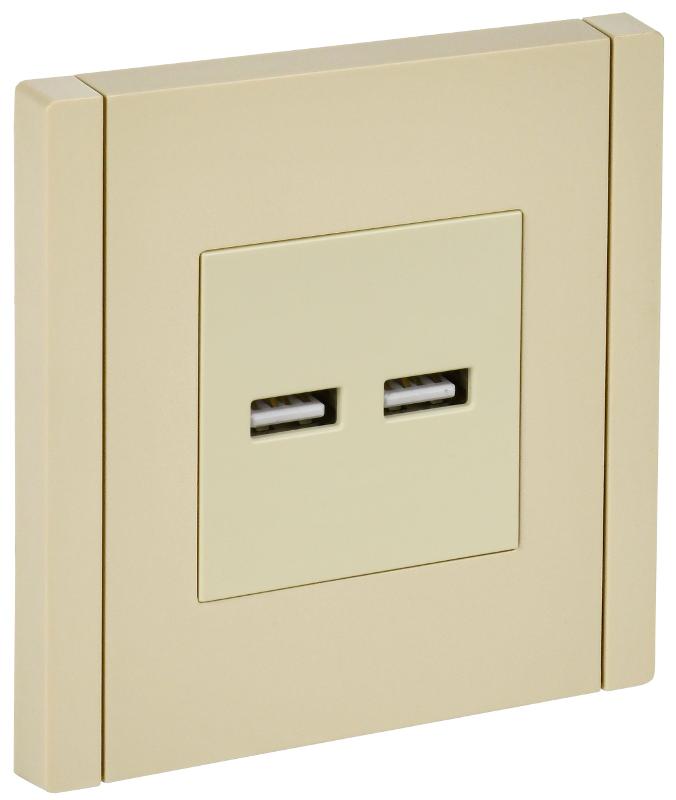 FORTE&PIANO Розетка USB A+A 3,1А FP449 ваниль | FP-U21-D31-K10 | IEK — IEK (ИЭК)