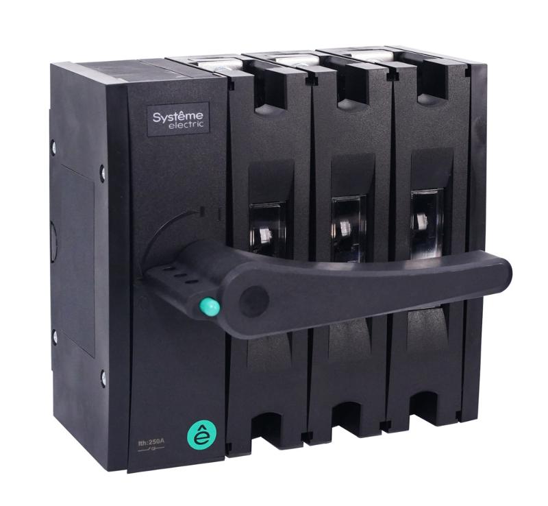 ВЫКЛ-РАЗЪЕДИНИТЕЛЬ SYSTEMEPACT SD250 3P 200A  РУКОЯТКА СЛЕВА СБОКУ_РУКОЯТКА ЗАКАЗЫВАЕТСЯ ОТДЕЛЬНО | SSD02503LF0200 | SE — миниатюра 2