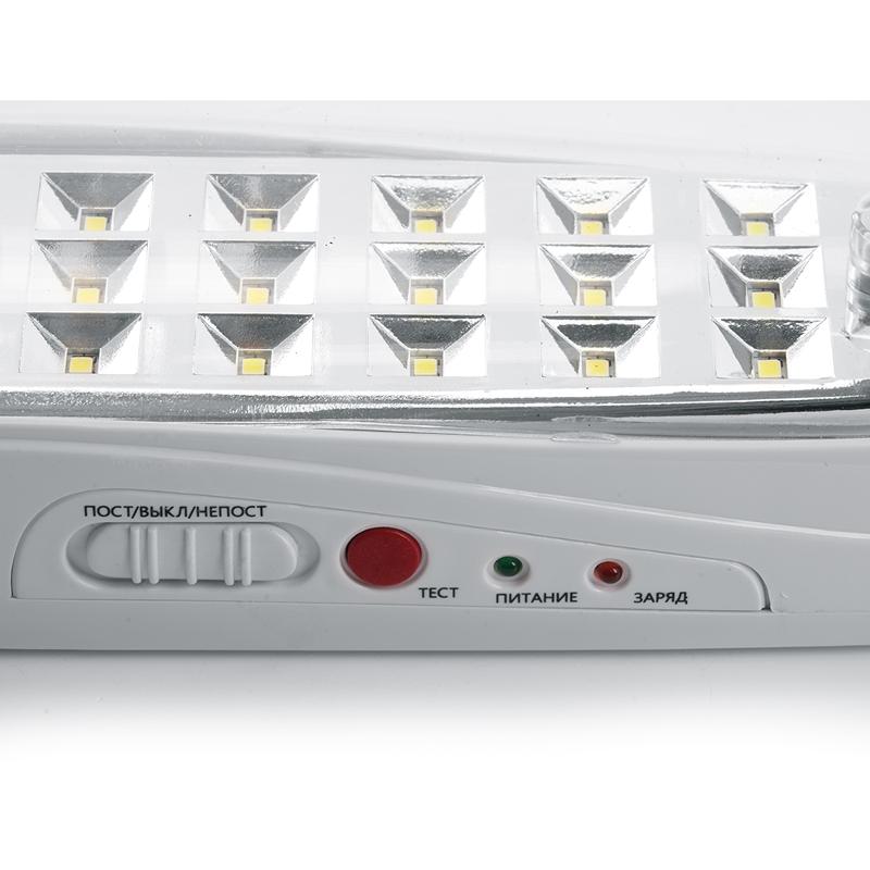 Светильник аварийный, 30 LED AC/DC, белый, EM111 с наклейкой ВЫХОД IP20 3 часа | 41533 | FERON — миниатюра 3
