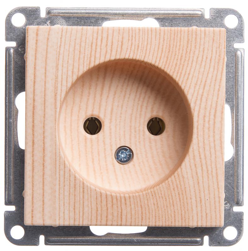W59 Сосна Розетка без заземления без шторок, 16А | RS16-153-7-86 | SE — Systeme Electric