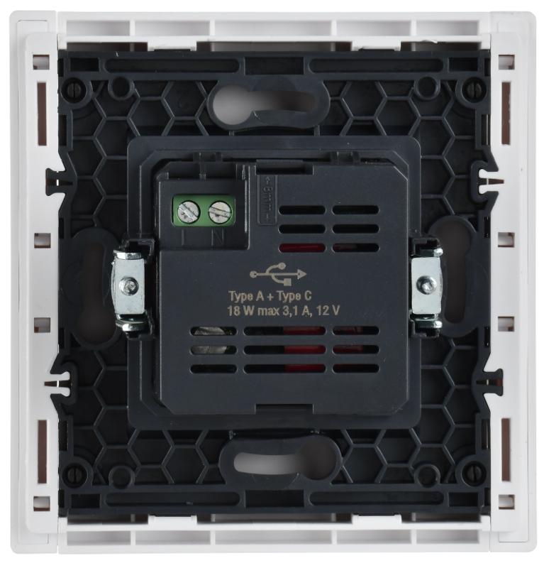 FORTE&PIANO Розетка USB A+C 18Вт FP251 белый | FP-U22-018-K01 | IEK — миниатюра 3