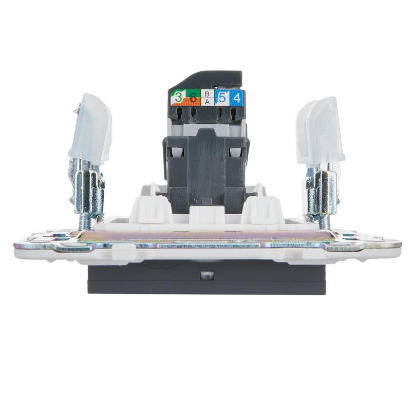 SKANDY Розетка компьютерная RJ45 кат.5E SK-K01T титан | SK-K10-1-K48 | IEK — миниатюра 5