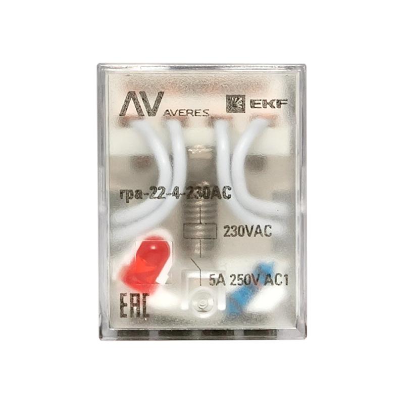 Реле промежуточное RPA 22/4 5A 230В AC EKF AVERES | rpa-22-4-230AC | EKF — миниатюра 6