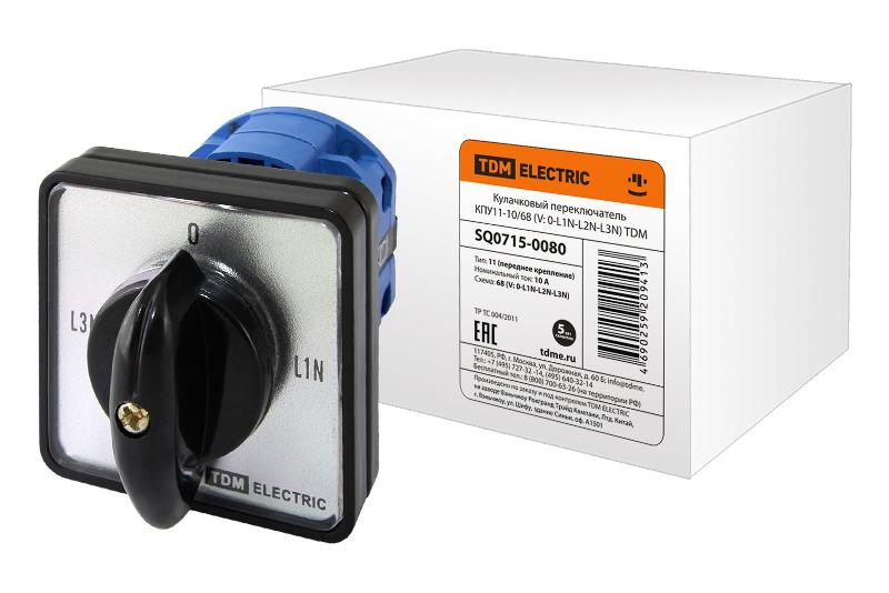 Кулачковый переключатель КПУ11-10/68  | SQ0715-0080 | TDM — TDM ELECTRIC