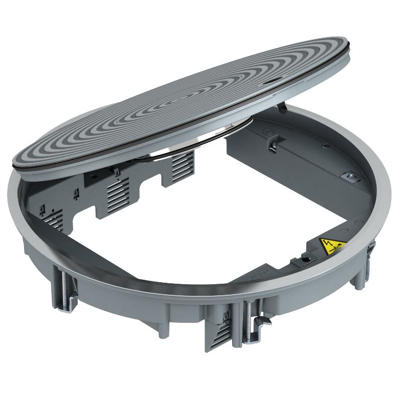 Лючок GRAF9-2 U, IP65 (для 12xModul45 в 3xUT4, напольный люк, серебристый, серый) (GRAF9-2 U 7011) | 7405746 | OBO Bettermann — OBO Bettermann