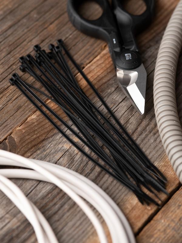 Хомут нейлоновый ЧЕРНЫЙ 2,5х160 (уп./100шт) EKF Simple | plc-cb-2.5x160 | EKF — миниатюра 4