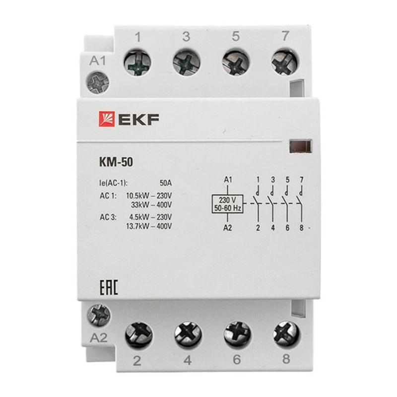 Контактор модульный КМ 50А 4NО (3 мод.) EKF PROxima | km-3-50-40 | EKF — миниатюра 7