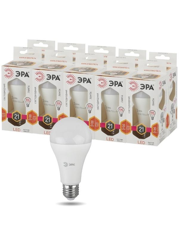 Лампа светодиодная LED 21Вт E27 2700К СТАНДАРТ груша | Б0035331 | ЭРА — миниатюра 3