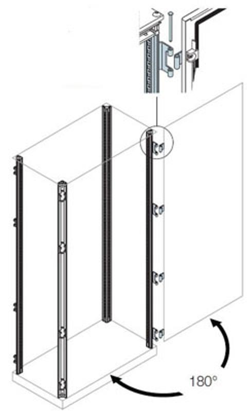 Стойки каркаса шкафа с петлями 180гр. H=2200 | EV0122 | ABB — ABB