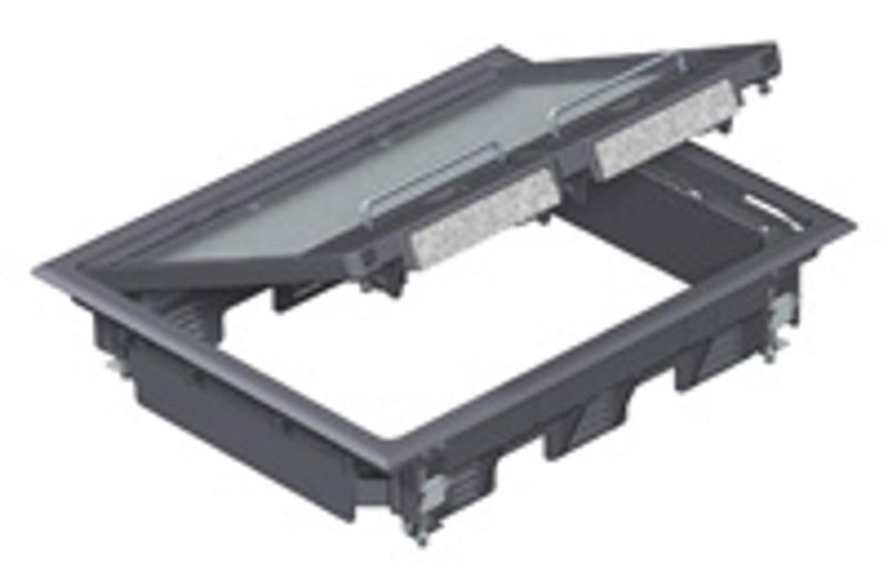 Лючок GES6U (универсальный) 9xModul45 (полиамид,серый) (GES6 U 7011) | 7405308 | OBO Bettermann — миниатюра 2