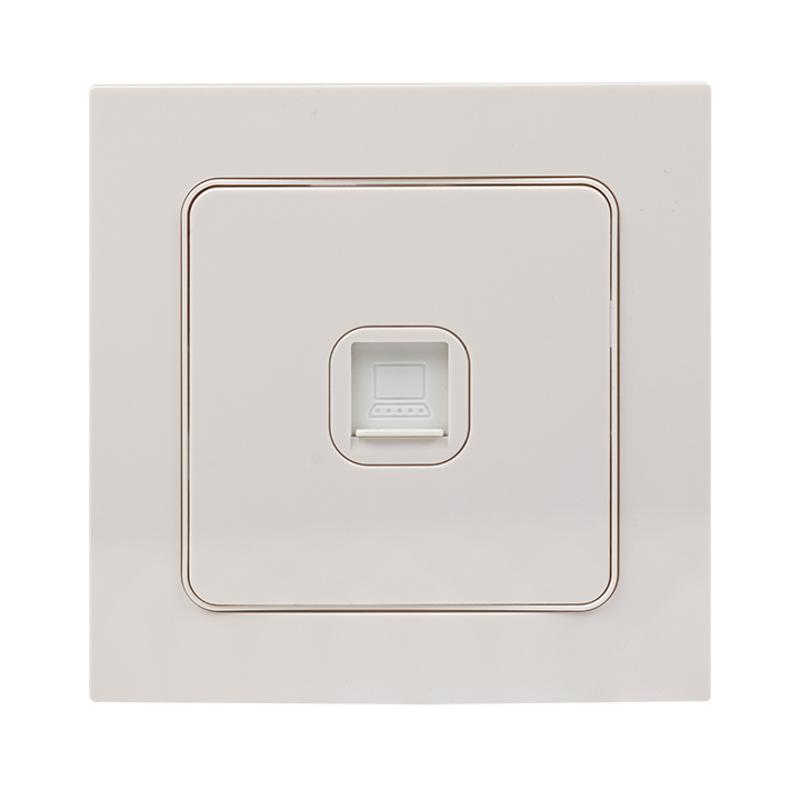 Стокгольм Механизм Розетки RJ-45 1-местной белый PROxima | EYK01-035-10 | EKF — миниатюра 8