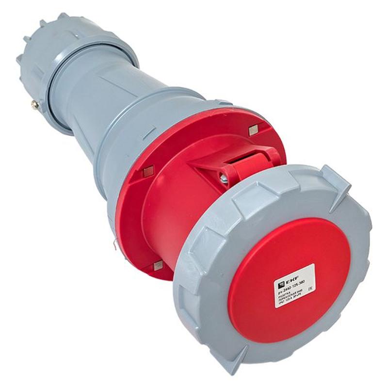 Розетка переносная 2442 3Р+РЕ 125А 380В IP67 EKF PROxima | ps-2442-125-380 | EKF — миниатюра 19