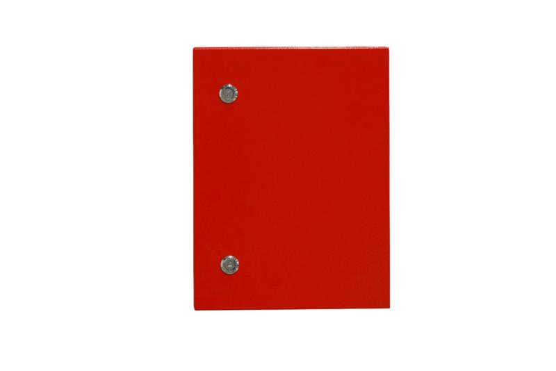 Корпус металлический ЩРНМ IP55 250х200х150 RAL3020 красный — миниатюра 5