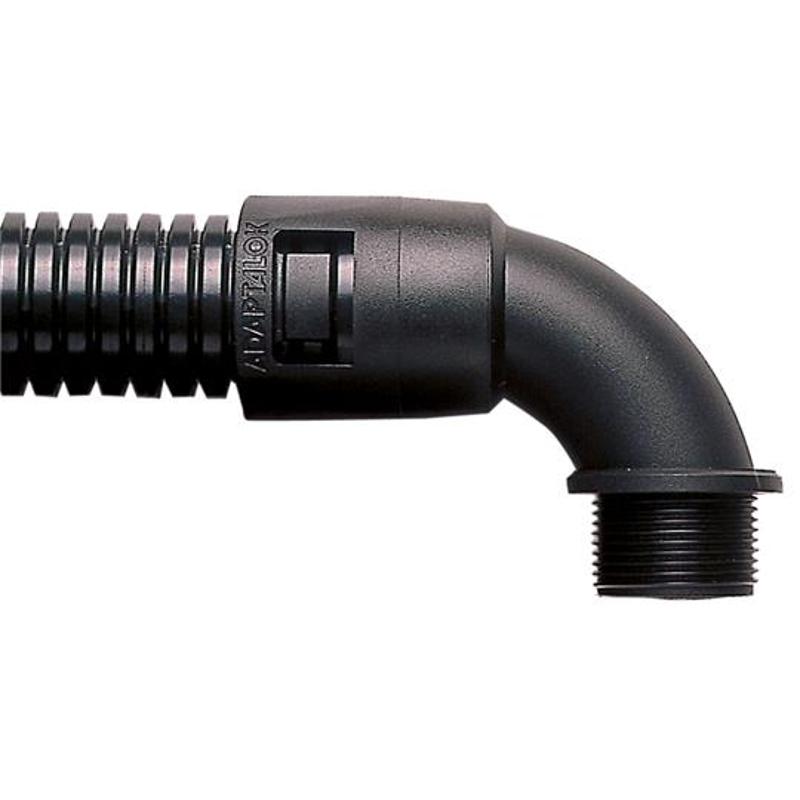 Фитинг AL54/PG48/C90/BL, 90°, полиамид 66, черный, резьба PG48, d54, 2 шт. в пачке | 7TCA296000R1286 | ABB — ABB